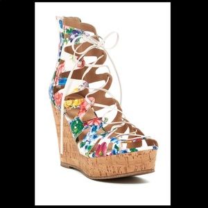 Chase & Chloe Linda wedge sandal